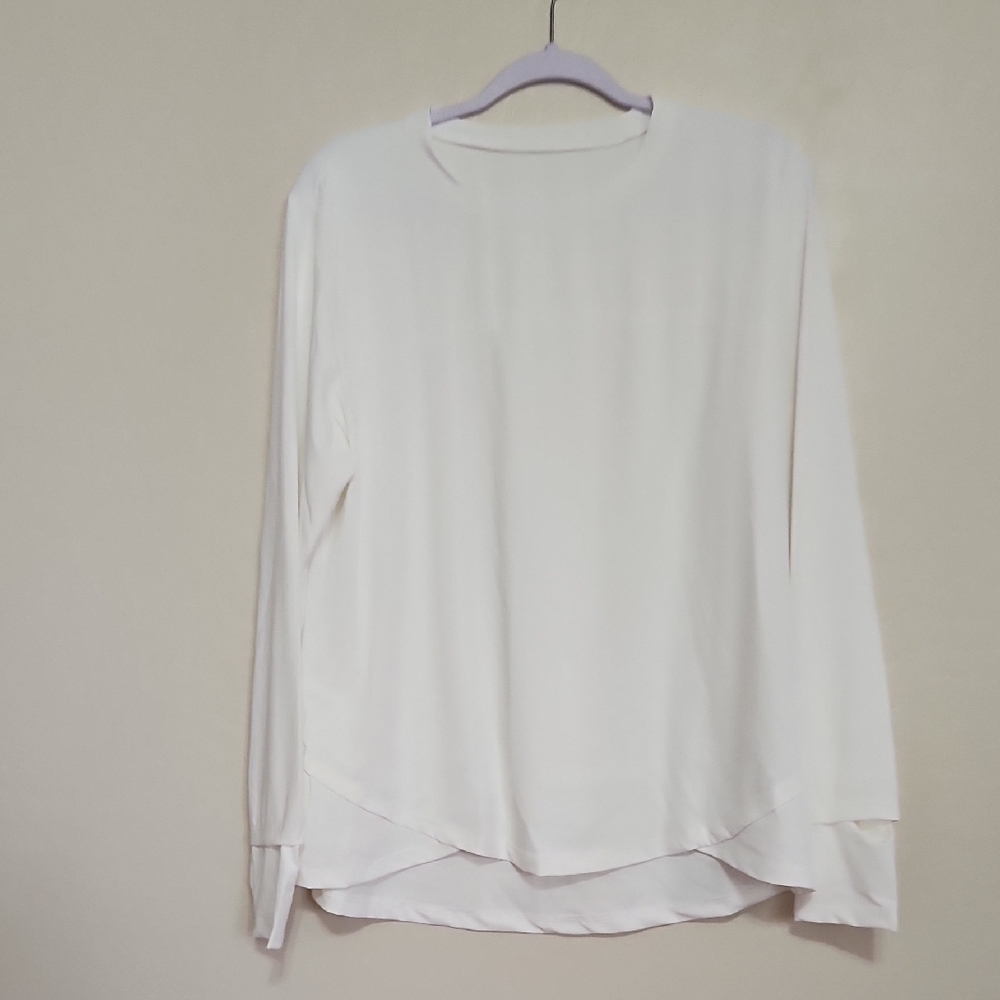 White Long Sleeve Women's Top